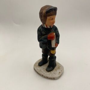 1979 Norman Rockwell David Grossman "Back To School" Little Boy Ceramic Figurine